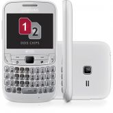 Celular Samsung Ch@t 357 GSM Desbloqueado Branco Dual Chip -